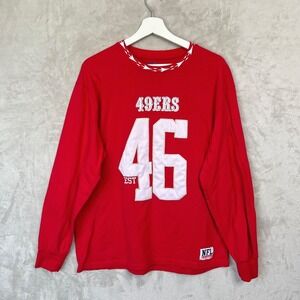 NFL x Staple Red San Francisco 49ers Core Team Shirt Mens Large Red Long Sleeve